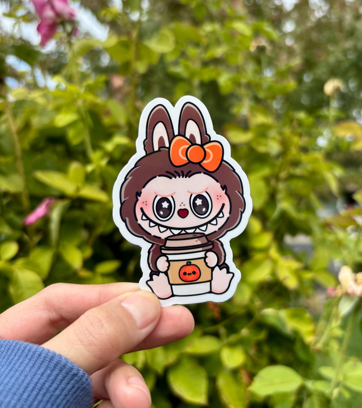 Labubu Boba Inspired Monsters Stickers – Glossy Waterproof Vinyl Sticker Set