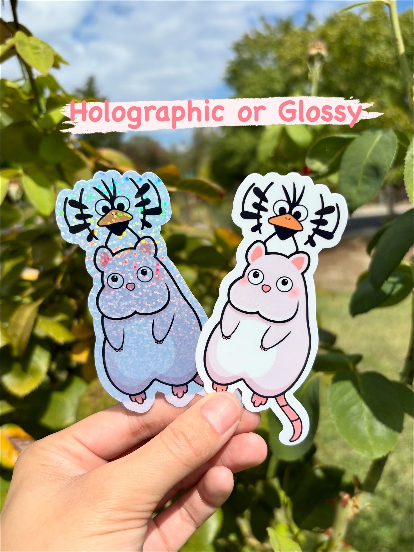 Spirited Away Stickers: Boh Mouse & Yu-Bird - Waterproof Anime Decal