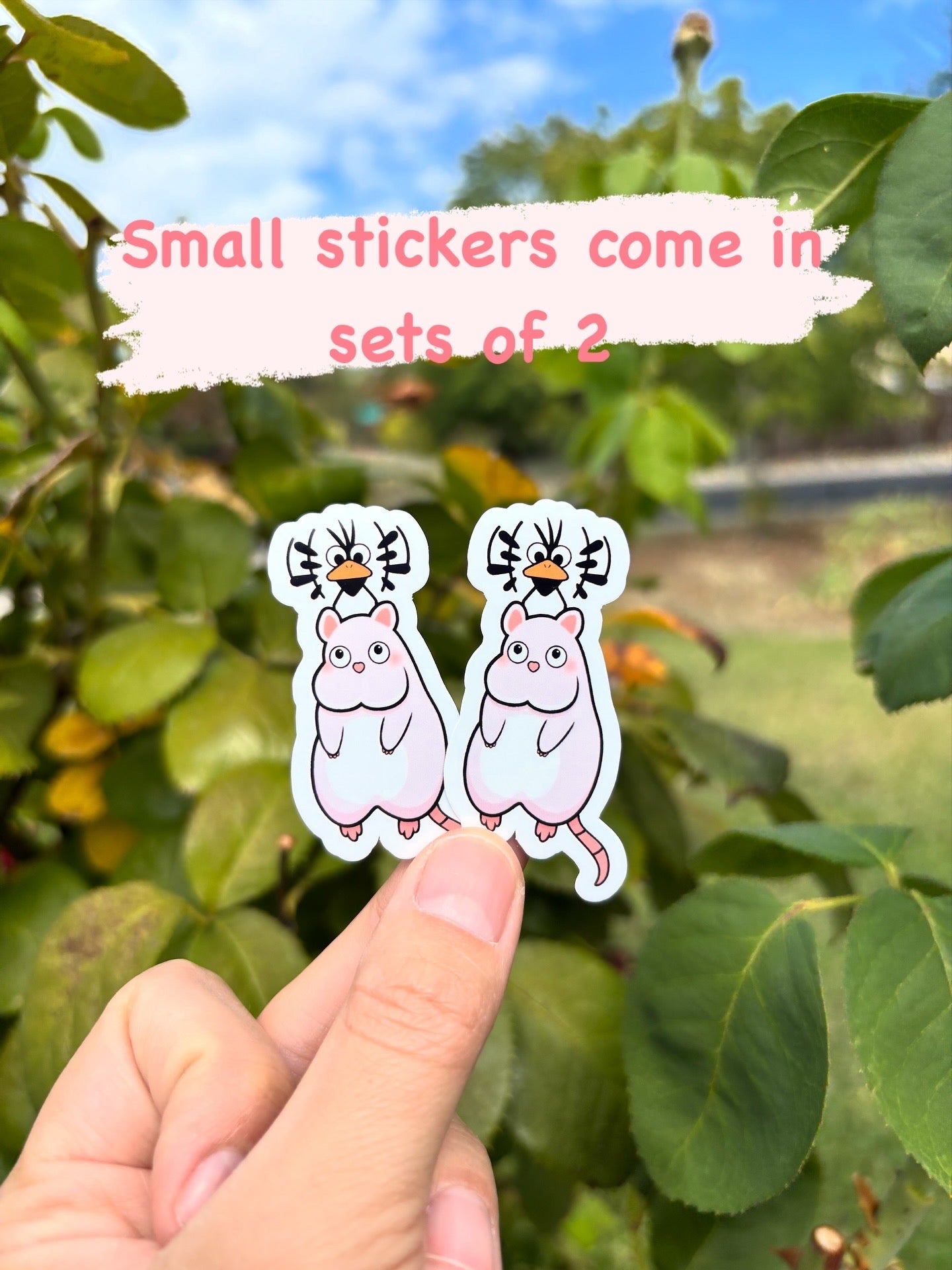 Spirited Away Stickers: Boh Mouse & Yu-Bird - Waterproof Anime Decal