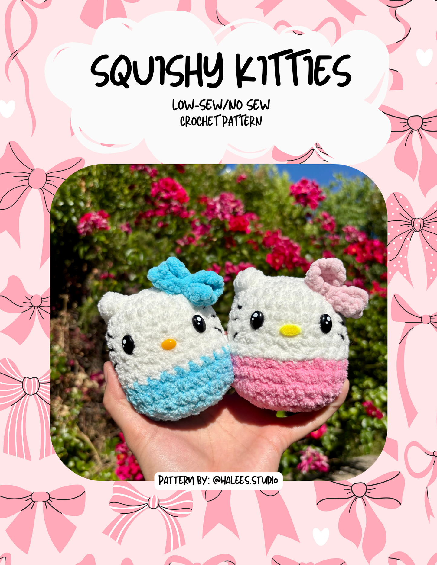 Low Sew/No Sew Kawaii Cat Bean PDF file