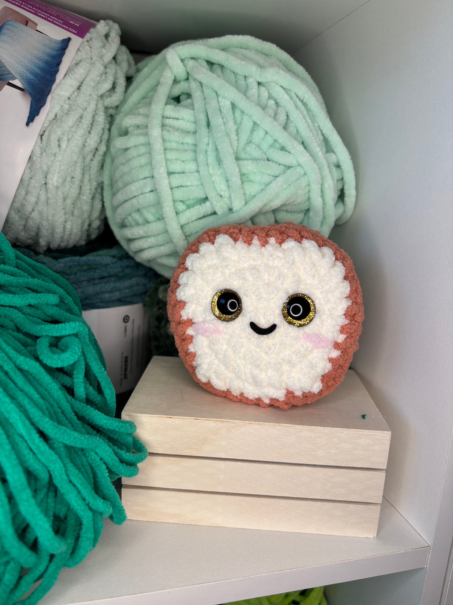Kawaii Crochet Piece of Bread, Kawaii Crochet, Crochet Plushie, Personalized Gift, Gift for her, Gift for him, Valentines Day