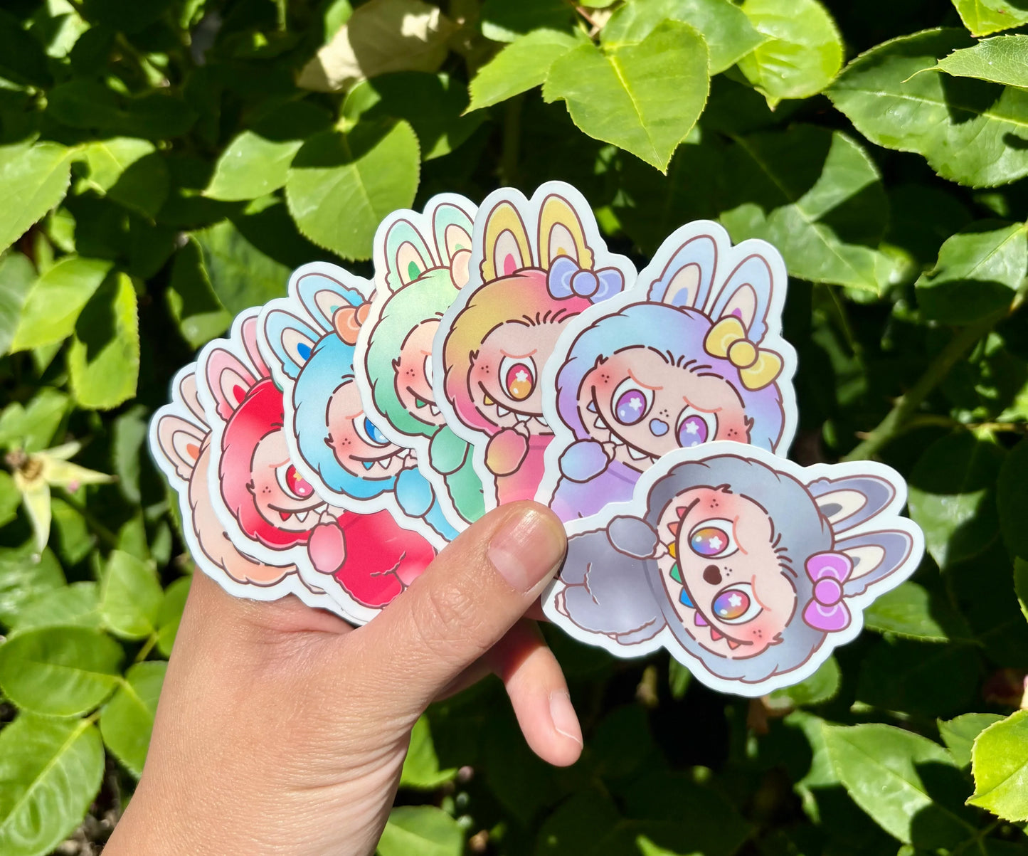 Labubu The Monsters Inspired Stickers NEW COLORS Big Into Energy|waterproof|Decal|