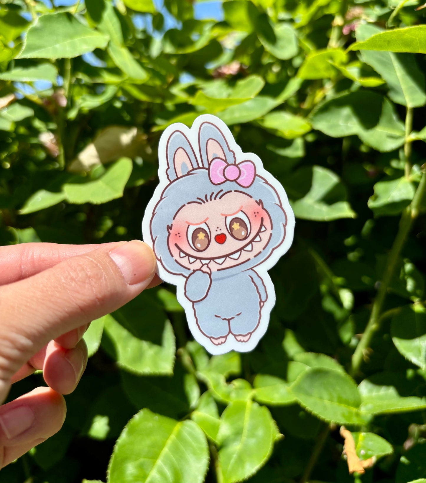 Labubu Macaron Stickers: Glossy, Waterproof Laptop/Water Bottle Decals