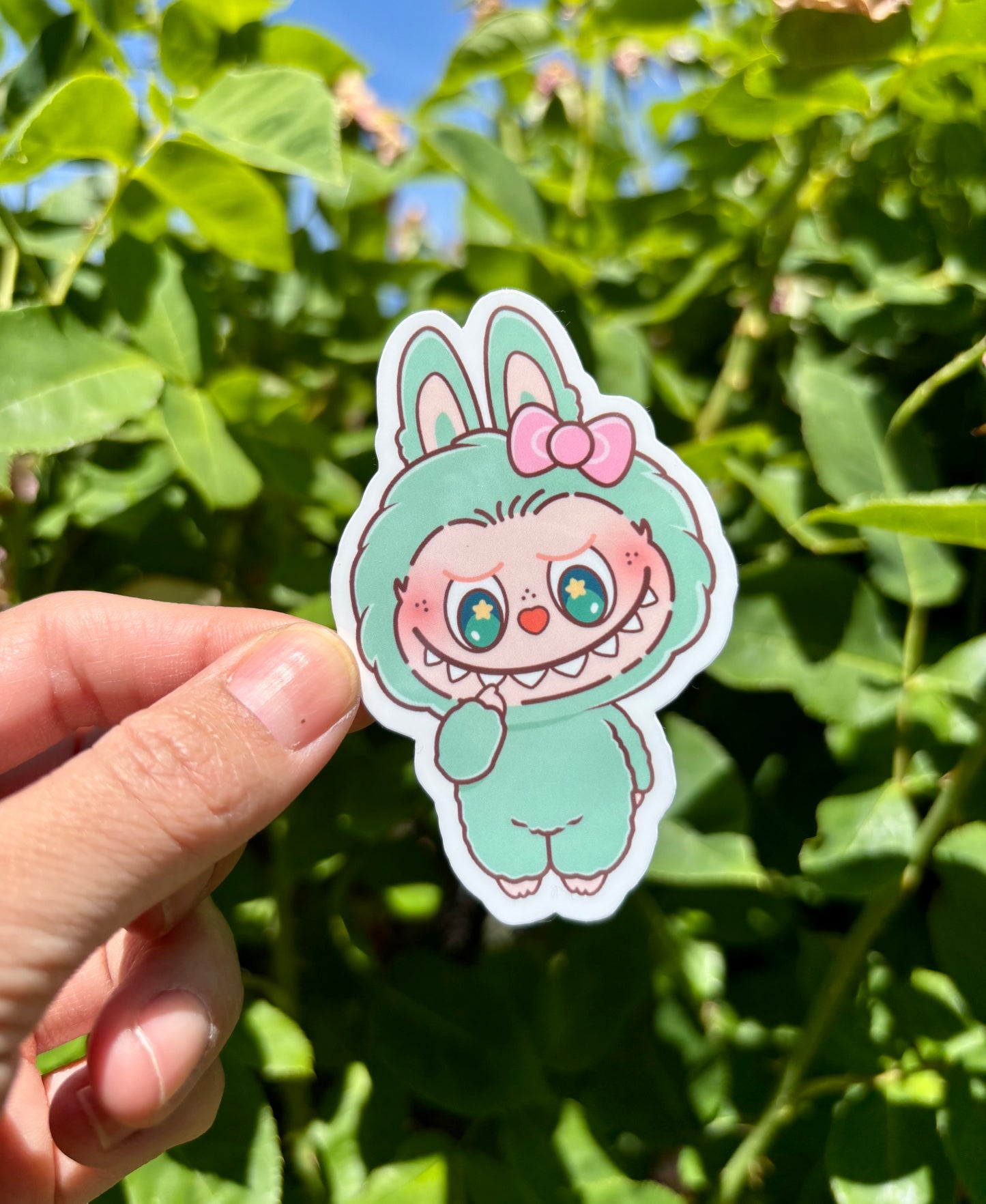 Labubu Macaron Stickers: Glossy, Waterproof Laptop/Water Bottle Decals