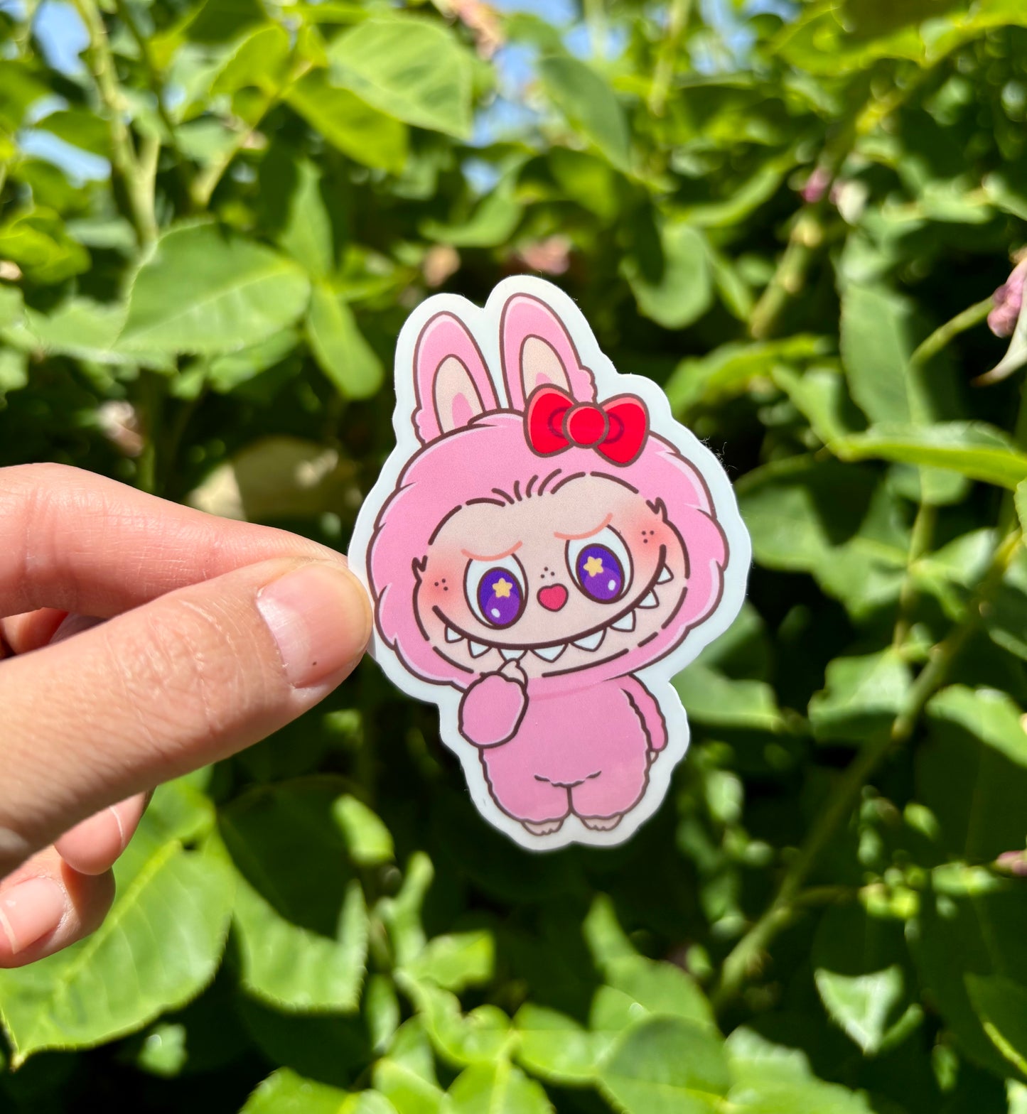 Labubu Macaron Stickers: Glossy, Waterproof Laptop/Water Bottle Decals