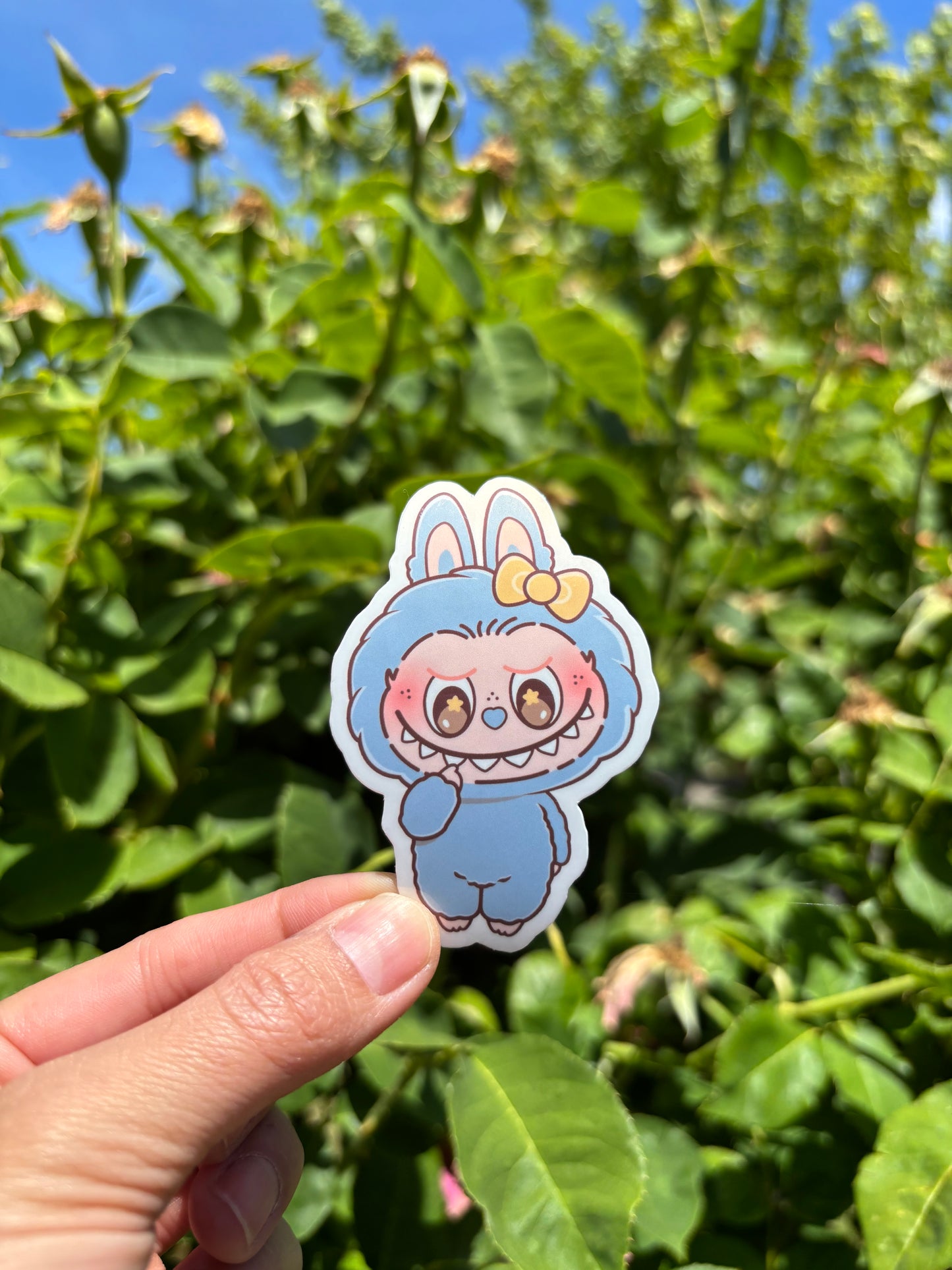 Labubu Macaron Stickers: Glossy, Waterproof Laptop/Water Bottle Decals