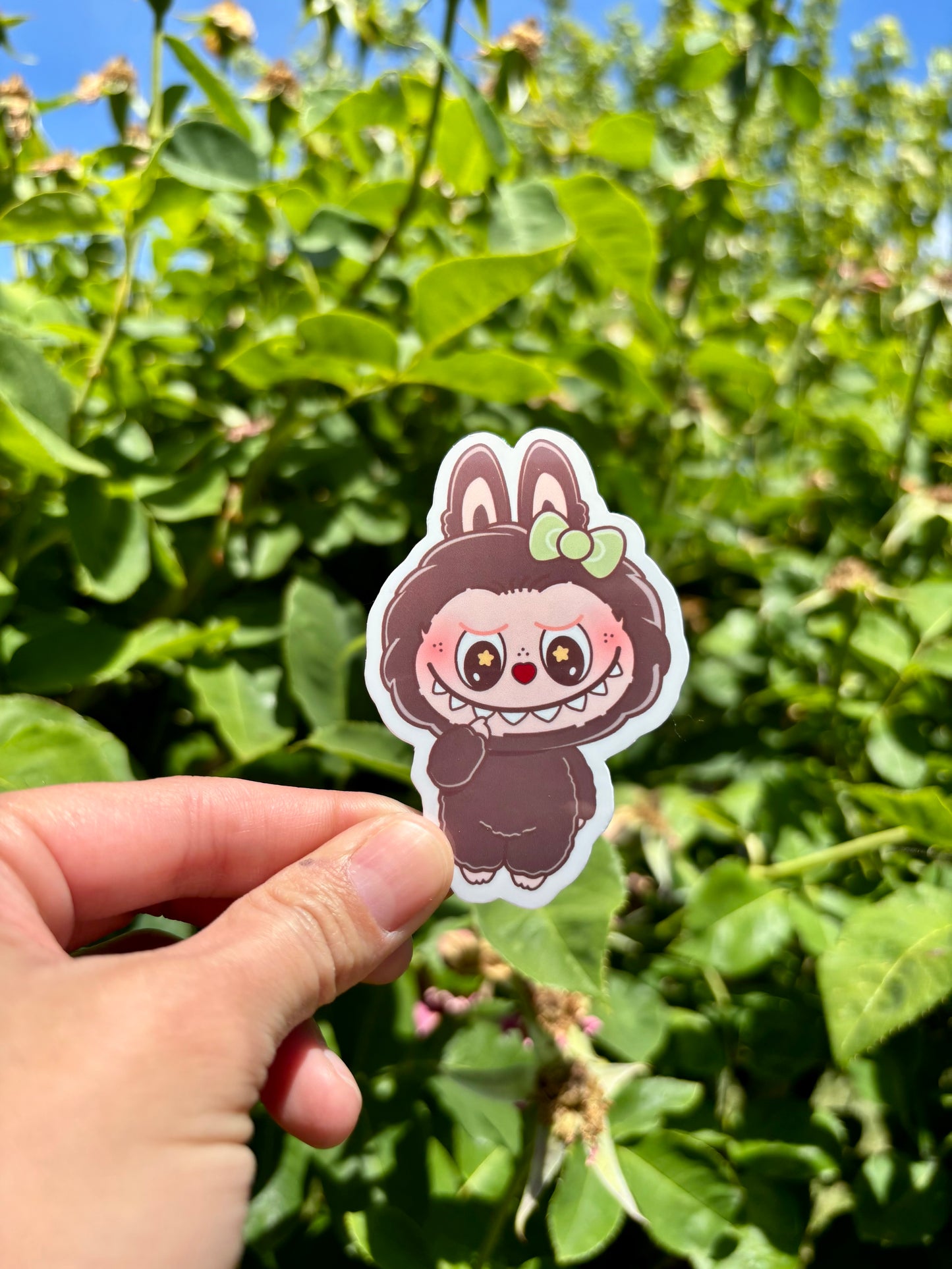 Labubu Macaron Stickers: Glossy, Waterproof Laptop/Water Bottle Decals