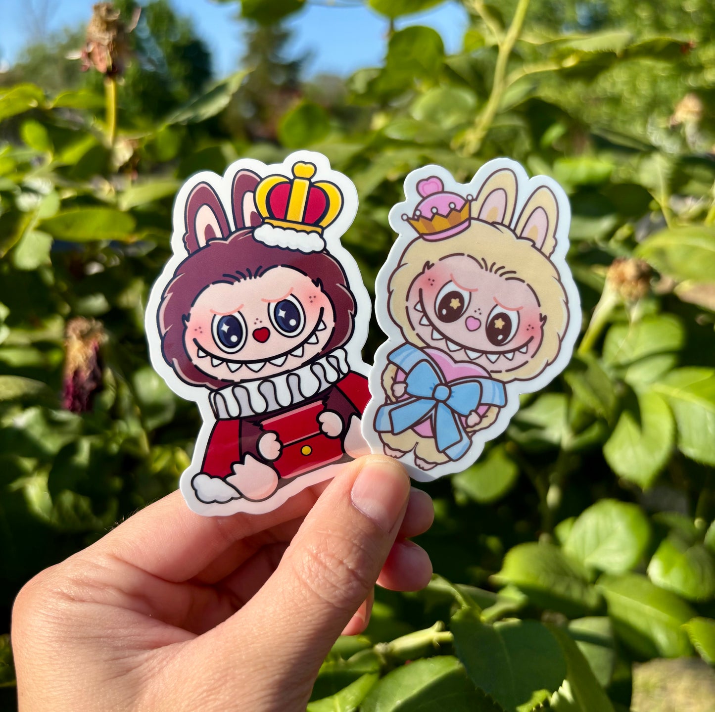 Labubu Monsters Checkmate Stickers: Waterproof Phone, Laptop, Water Bottle Decals