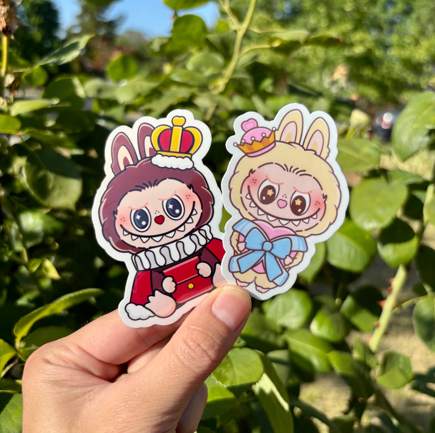 Labubu Monsters Checkmate Stickers: Waterproof Phone, Laptop, Water Bottle Decals