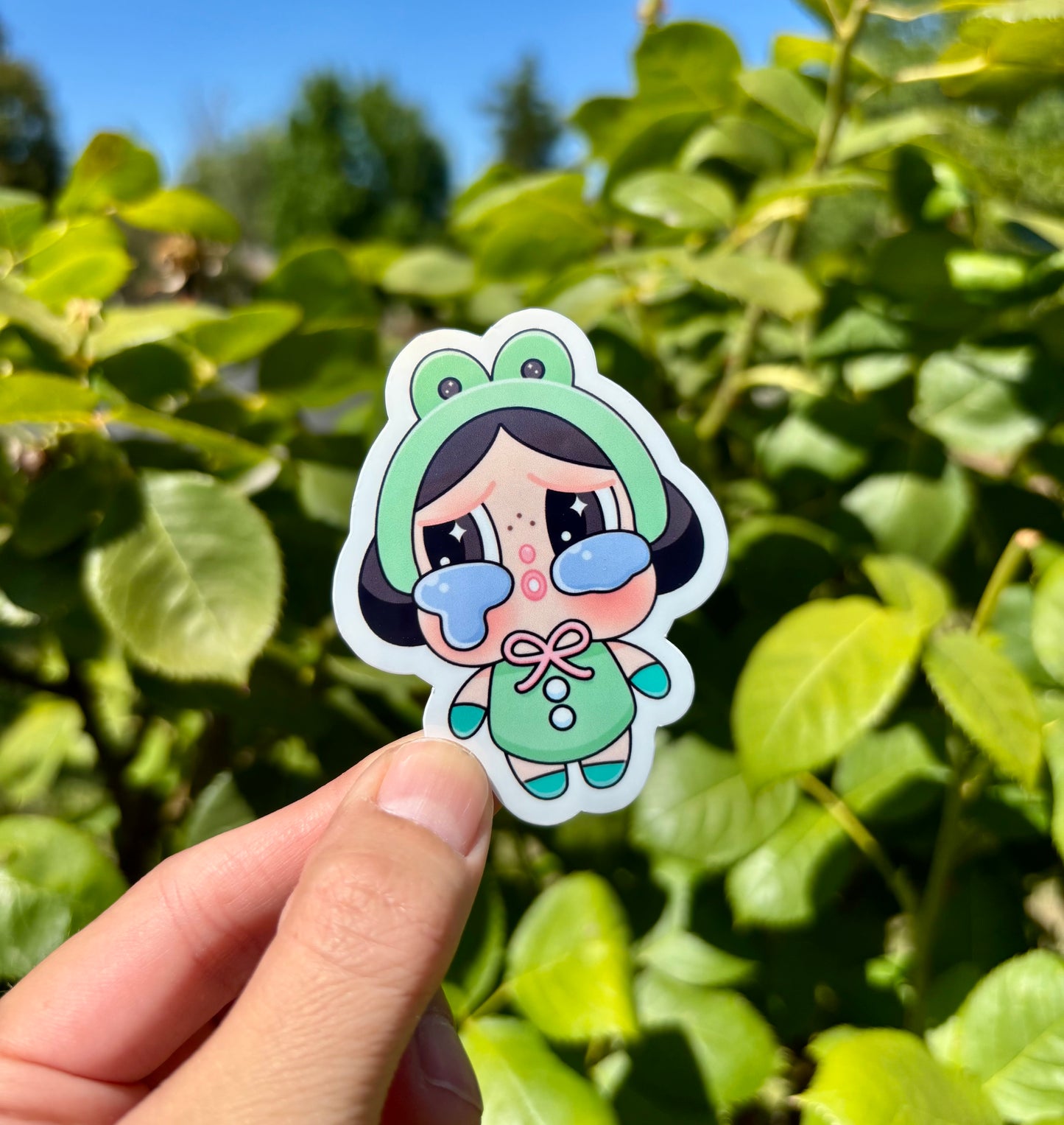 Crybaby Stickers: Glossy Waterproof Decals for Laptop, Water Bottle