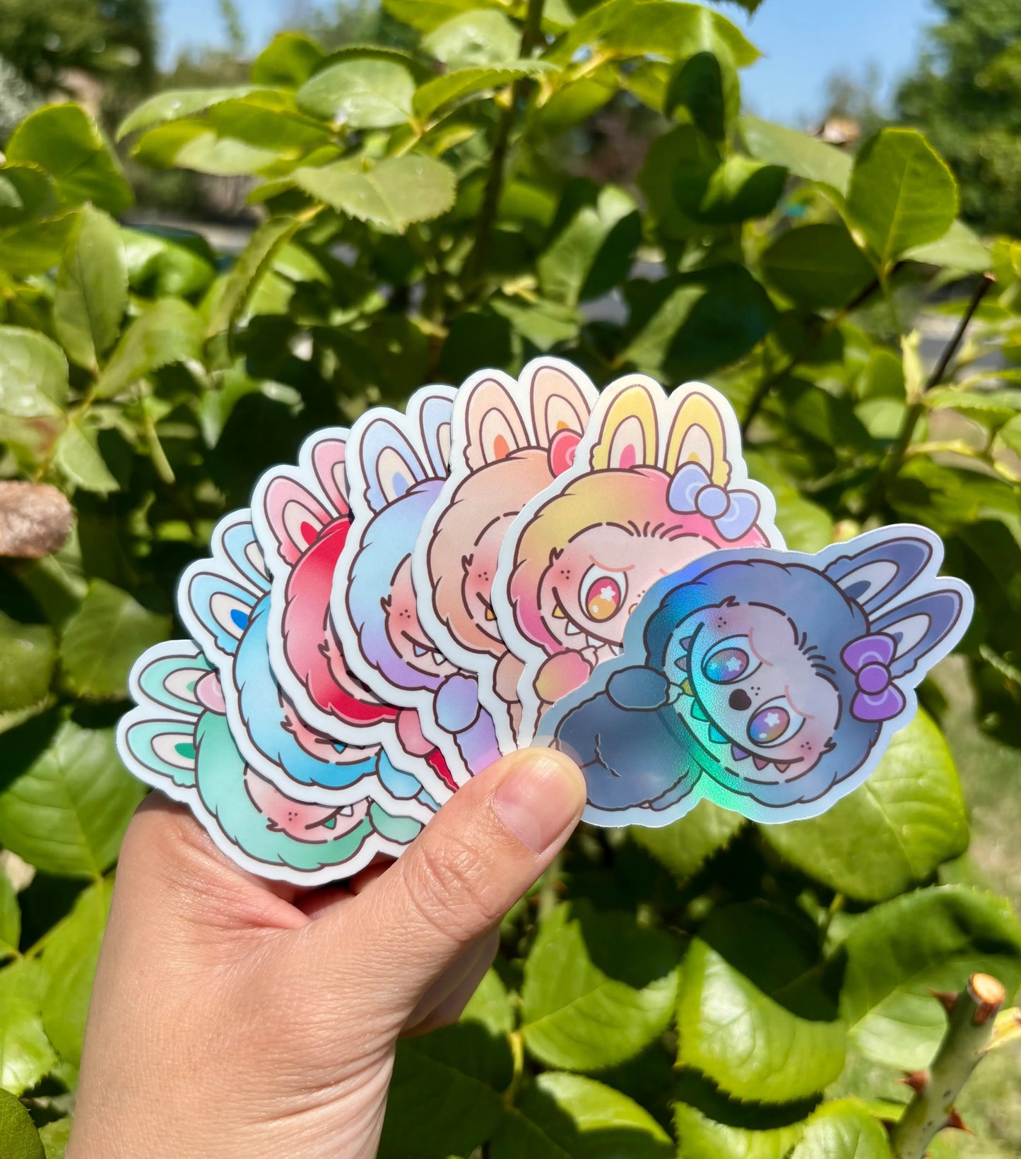 Labubu The Monsters Inspired Stickers NEW COLORS Big Into Energy|waterproof|Decal|