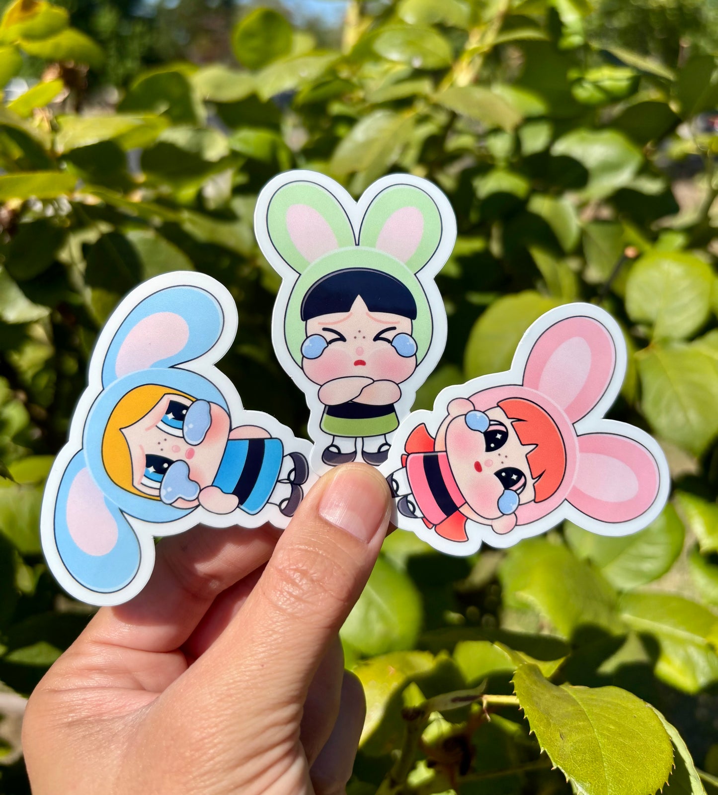 Crybaby Powerpuff Girls Sticker: Glossy Laptop, Water Bottle Decal