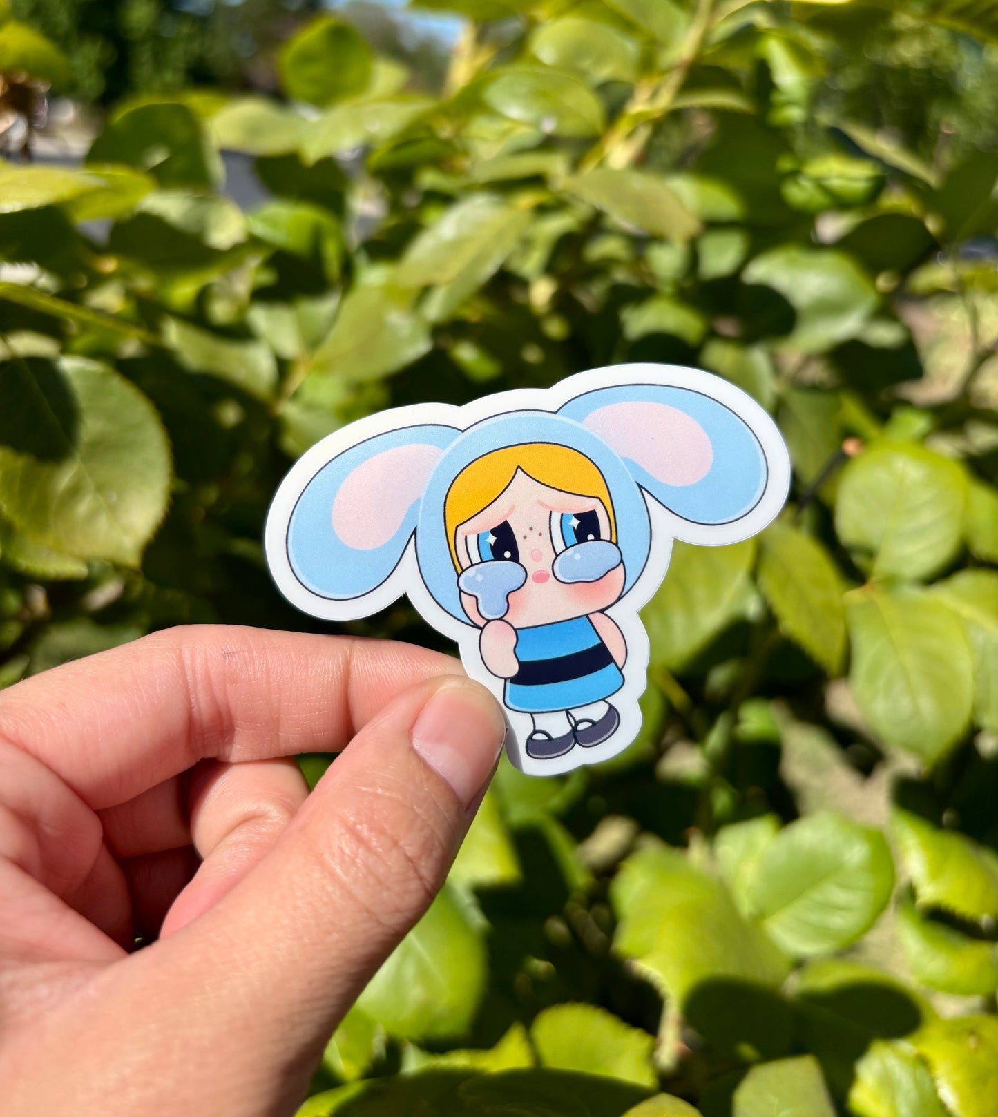 Crybaby Powerpuff Girls Sticker: Glossy Laptop, Water Bottle Decal