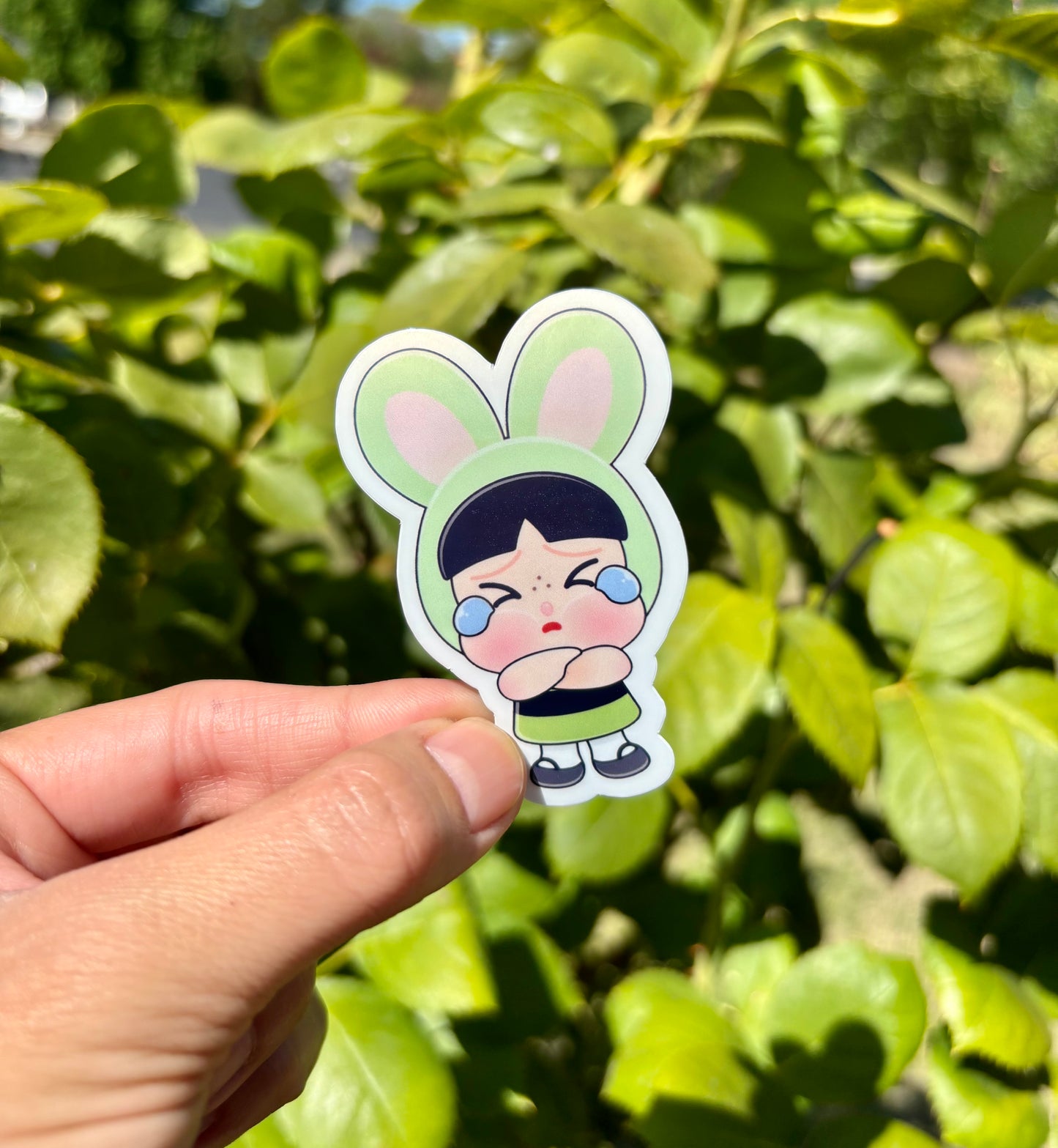 Crybaby Powerpuff Girls Sticker: Glossy Laptop, Water Bottle Decal