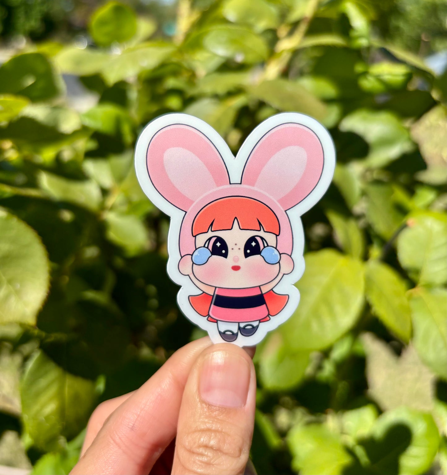 Crybaby Powerpuff Girls Sticker: Glossy Laptop, Water Bottle Decal