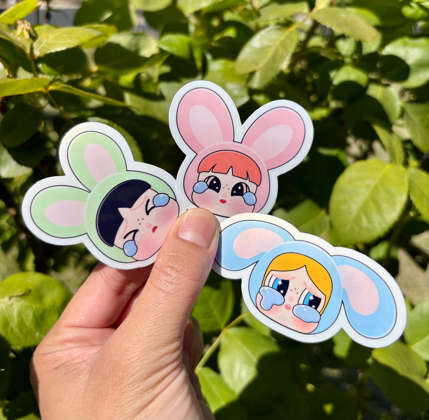 Crybaby Powerpuff Girls Sticker: Glossy Laptop, Water Bottle Decal