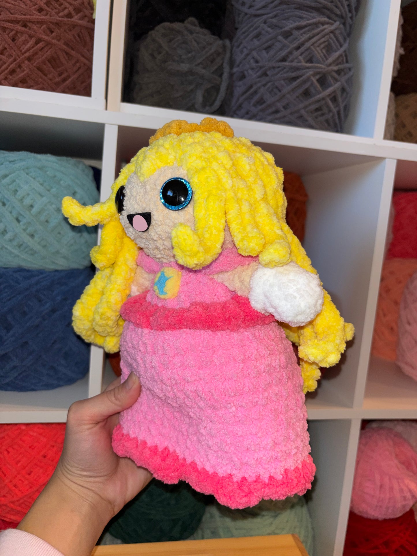 Princess Peach Crochet Plushie