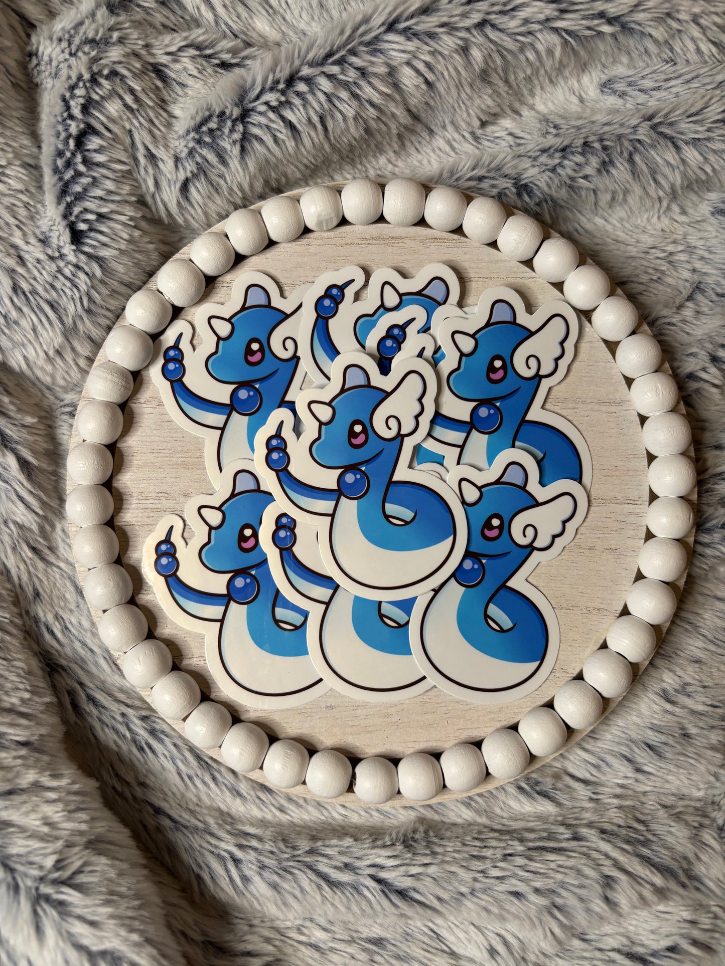 Blue Dragon Vinyl Sticker