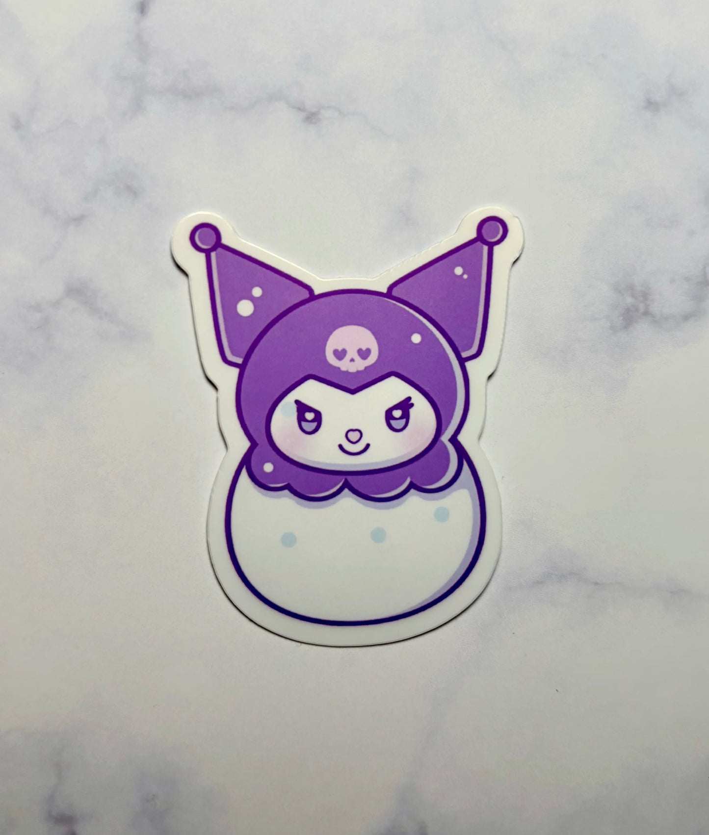 Sanrio Character Snowman Stickers, Hello Kitty, Kuromi, My Melody