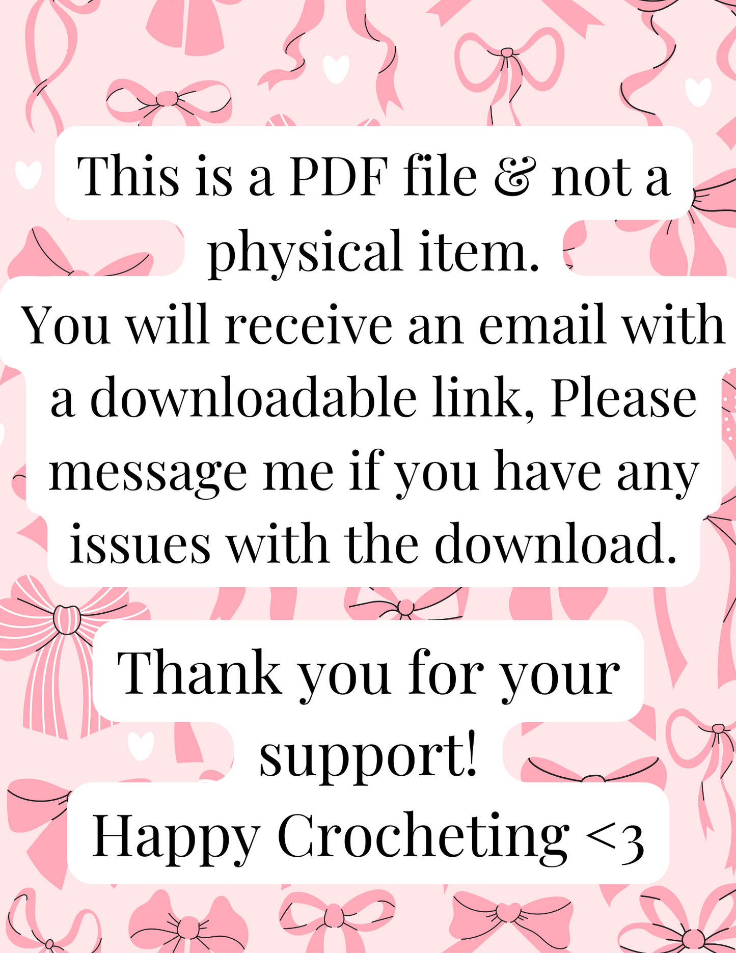 Low Sew/No Sew Kawaii Cat Bean PDF file