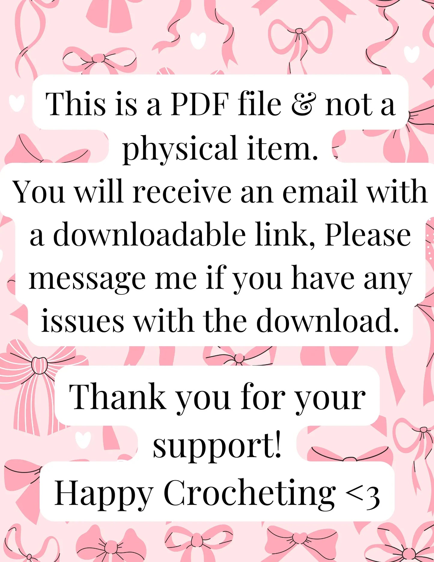 Low Sew/No Sew Kawaii Cat Bean PDF file