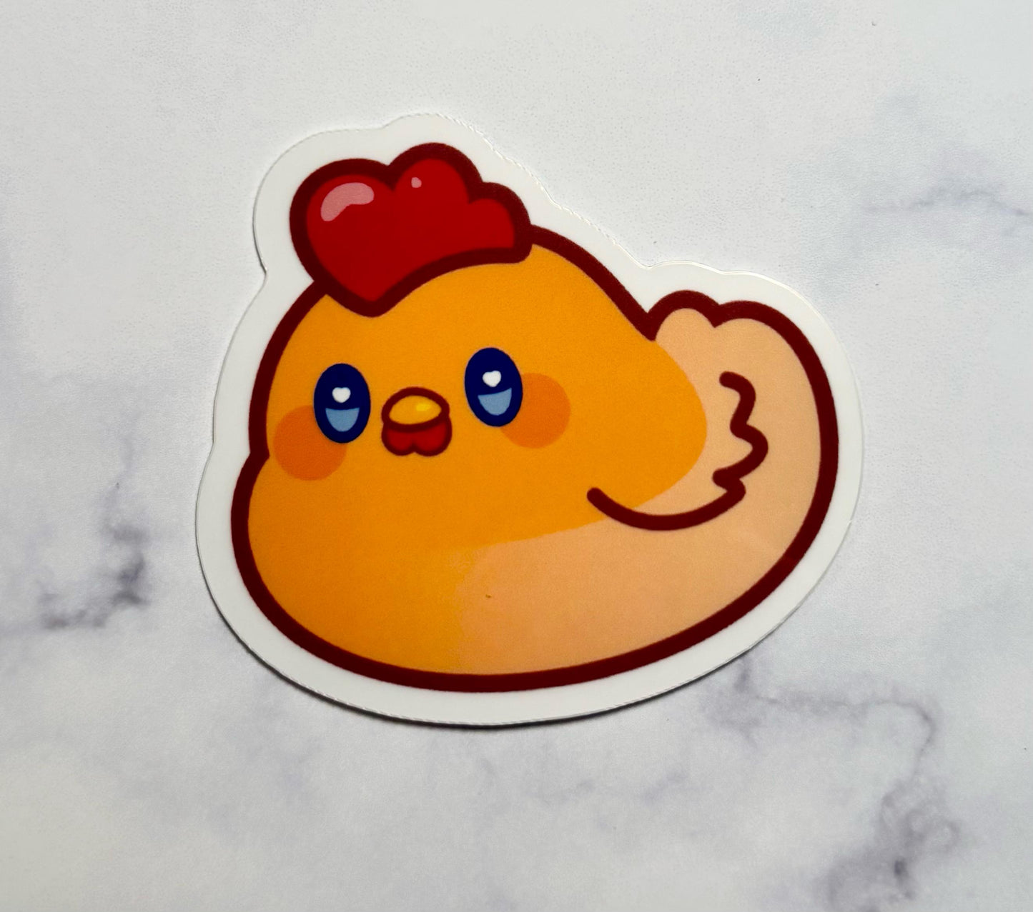 Kawaii Chicken Sticker|Animal Vinyl Sticker|waterbottle sticker|Phone Stickers|Laptop sticker|Waterbottle Sticker|Gift for her