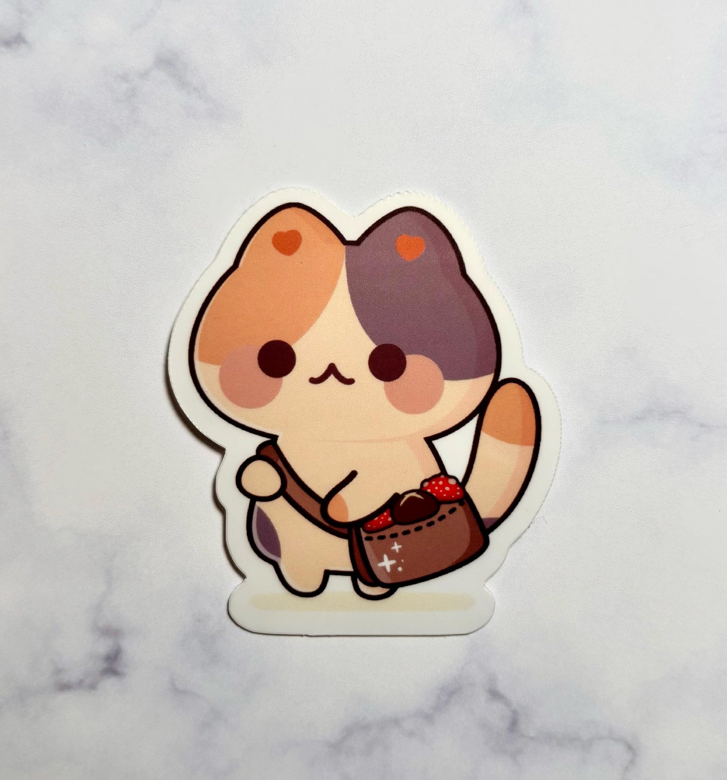 Kawaii Cat Sticker|Cat Sticker|Mushroom Cat Sticker|Personalized Gift|Gift for her|Gift for him|Valentines Gift