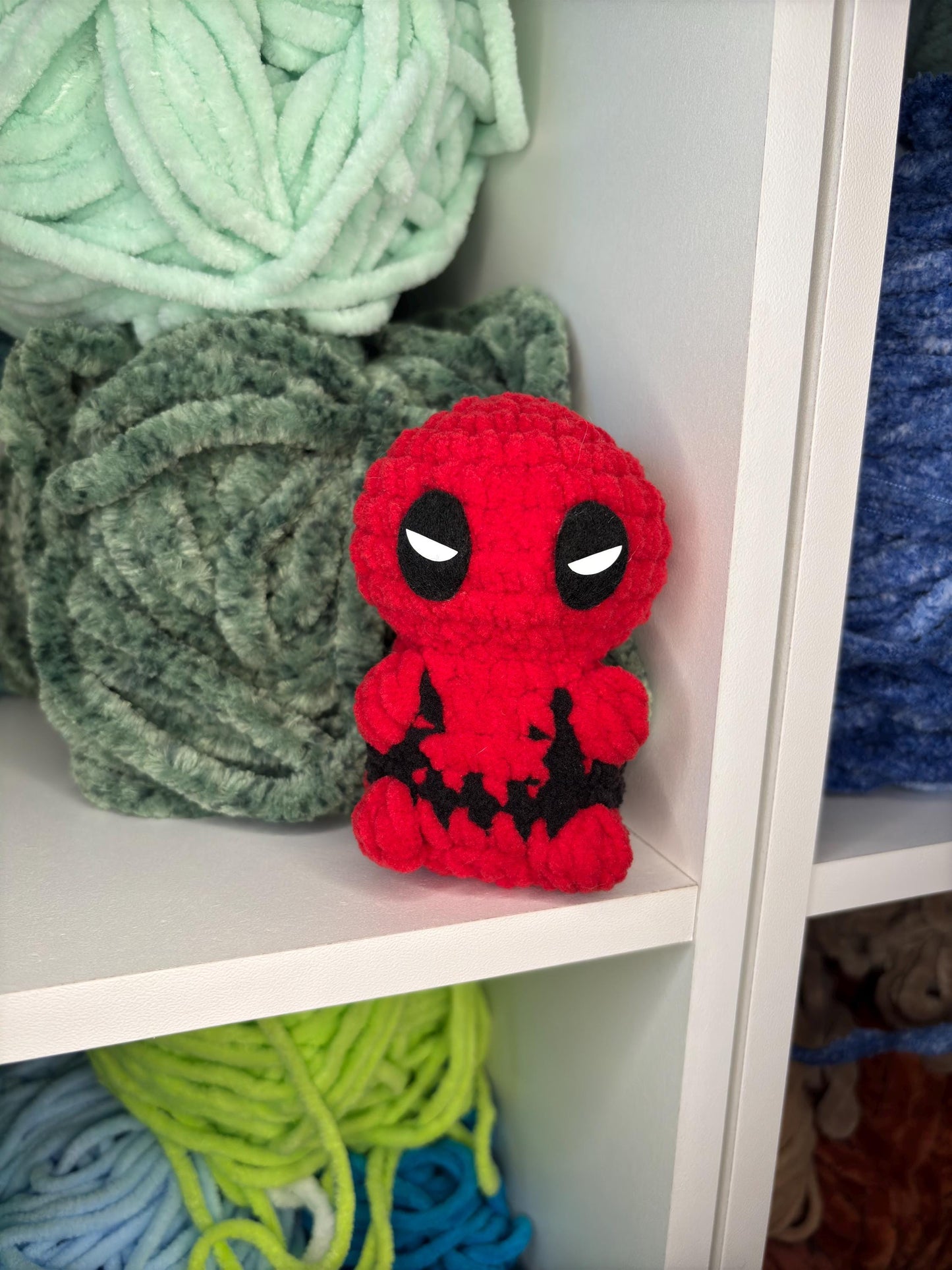 Deadpool Handmade Crochet Plushie, Movoe Character Plushie, Marvel, Gift for him, Gift for her, Personalized gift, Party gift