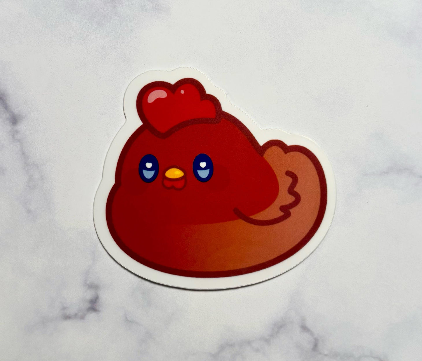 Kawaii Chicken Sticker|Animal Vinyl Sticker|waterbottle sticker|Phone Stickers|Laptop sticker|Waterbottle Sticker|Gift for her