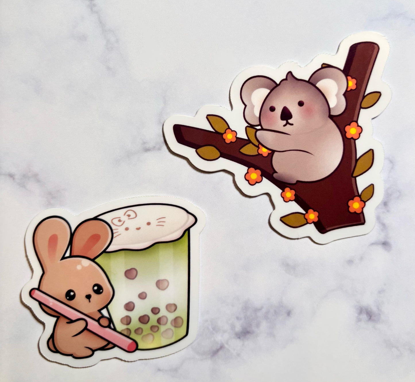 Kawaii Animal Sticker|Koala Bear Sticker|Bunny|Cute Kawaii Sticker| Phone Stickers|Laptop sticker|Waterbottle Sticker|Gift for her