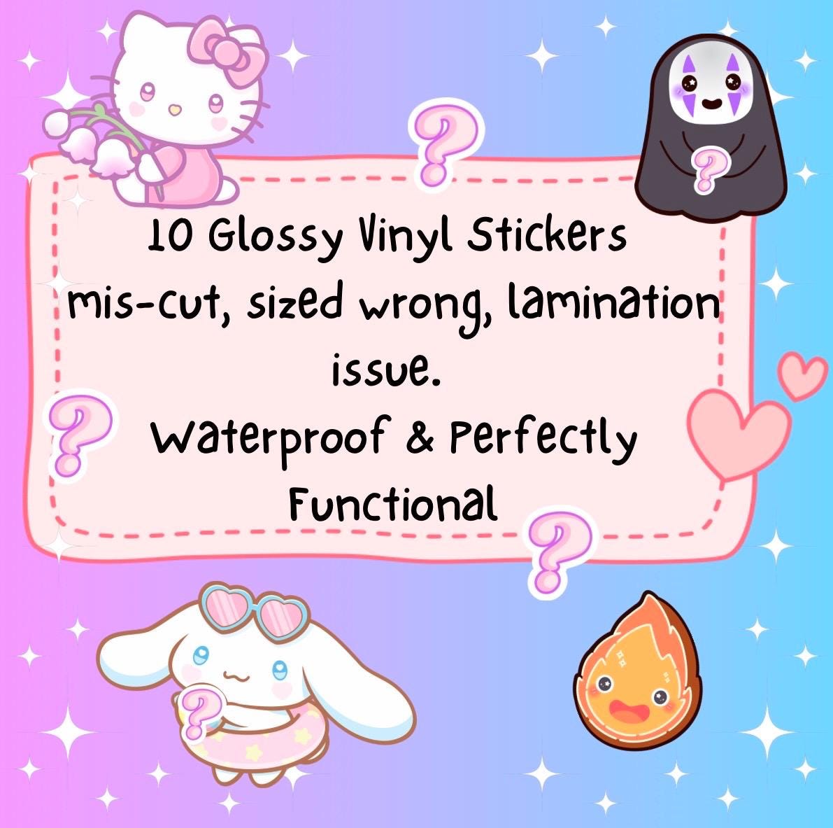 Oopsie Anime Sticker Bag|Sticker Grab Bag|Sanrio Sticker|Anime Sticker|Hello Kitty Sticker|Phone Stickers|Laptop sticker|Waterbottle Sticker
