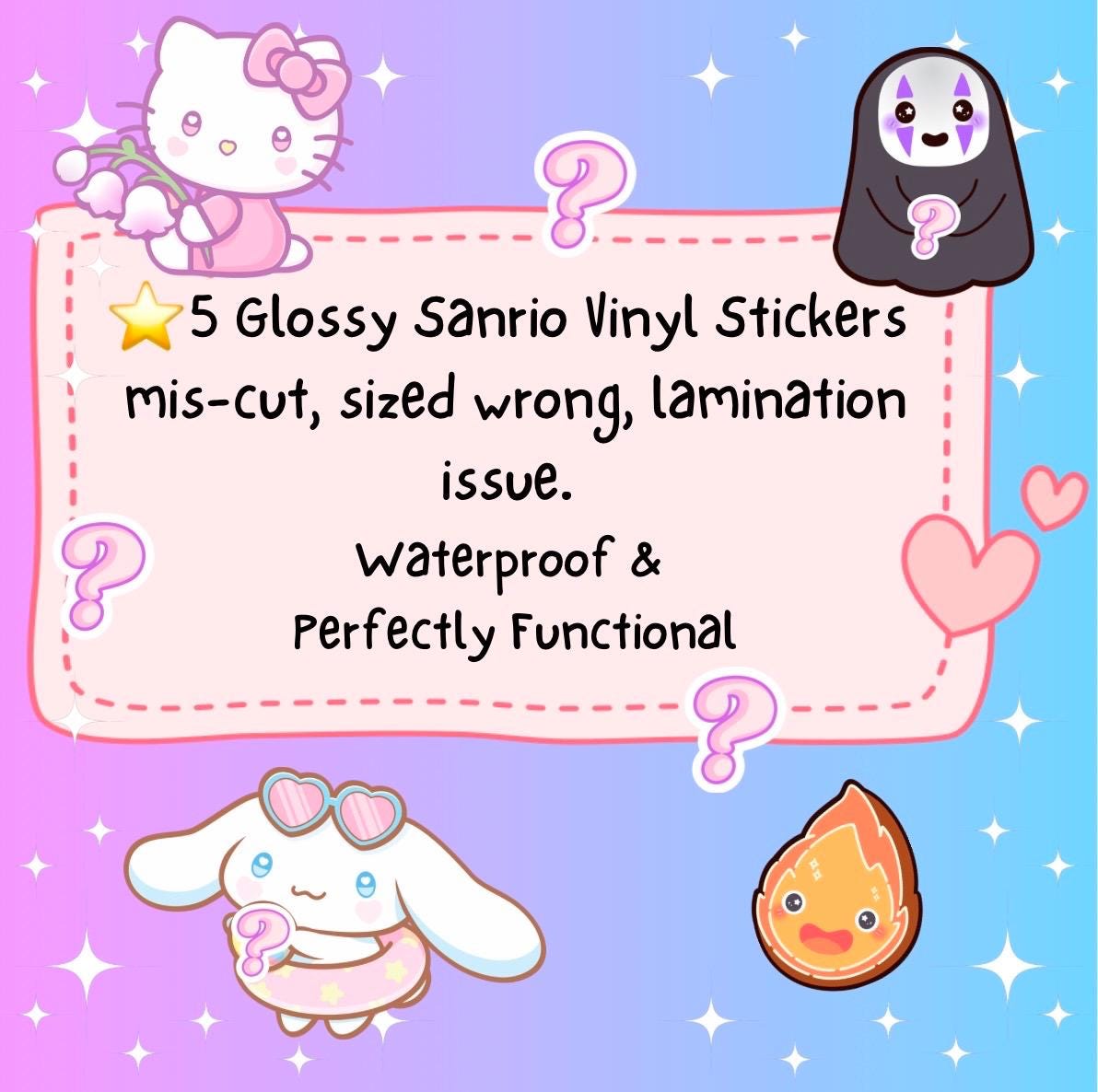 Sanrio Oopsie Mystery Sticker Bag|Hello Kitty Sticker|Sanrio Sticker|B+ Grade|Anime Sticker|Kawaii Sticker|Valentines Day Gift|Gift for her|