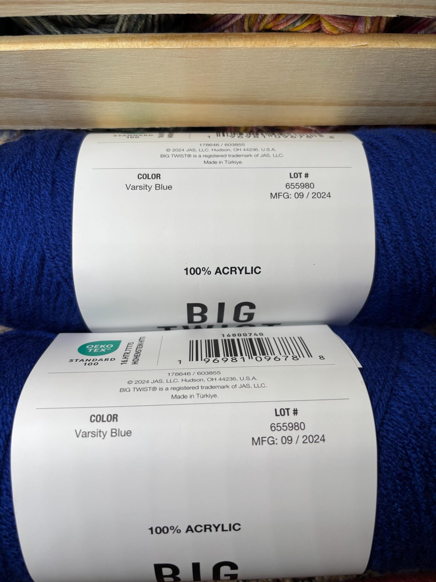 Big Twist Cotton Varsity Blue Value Yarn