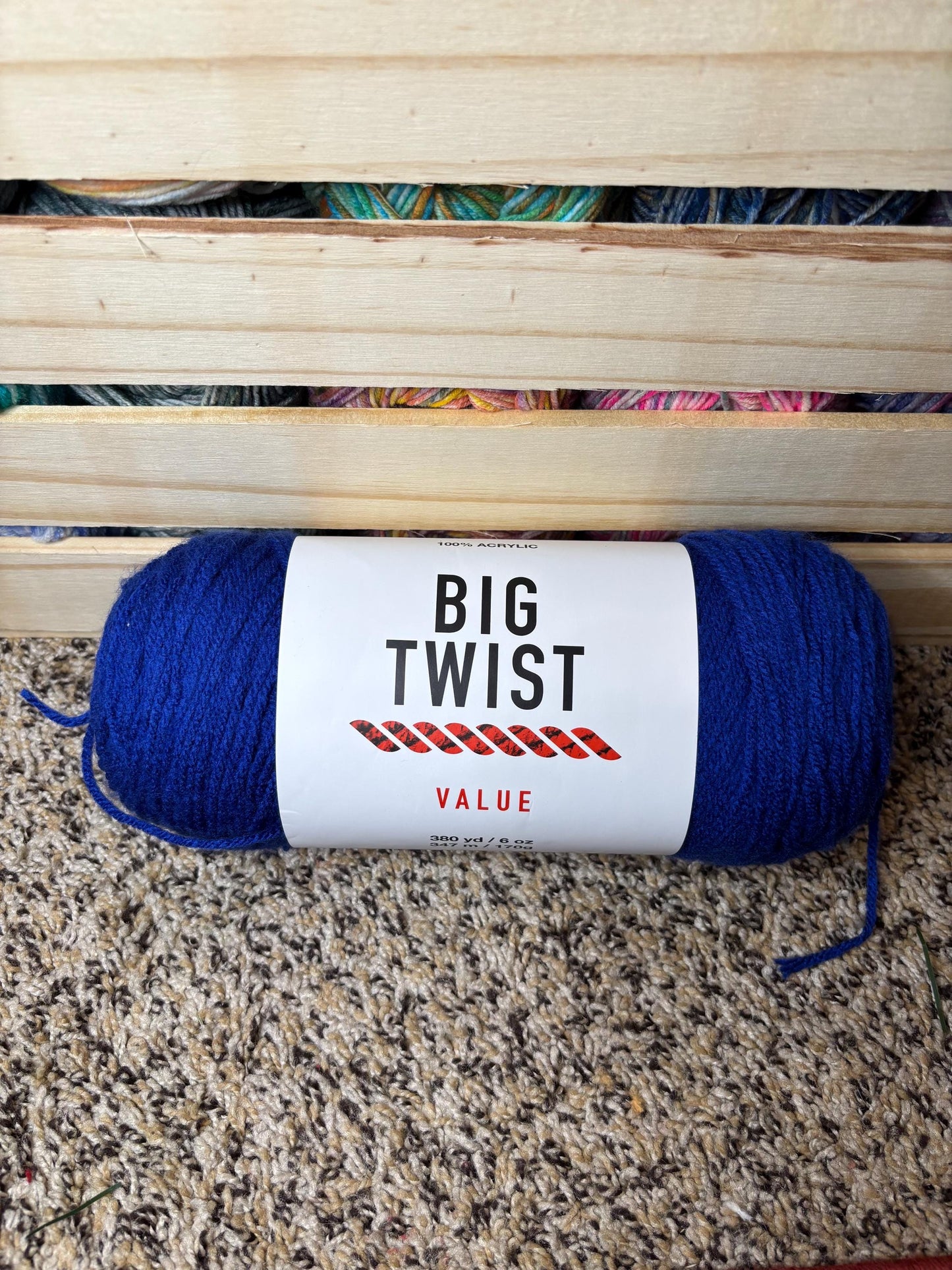 Big Twist Cotton Varsity Blue Value Yarn