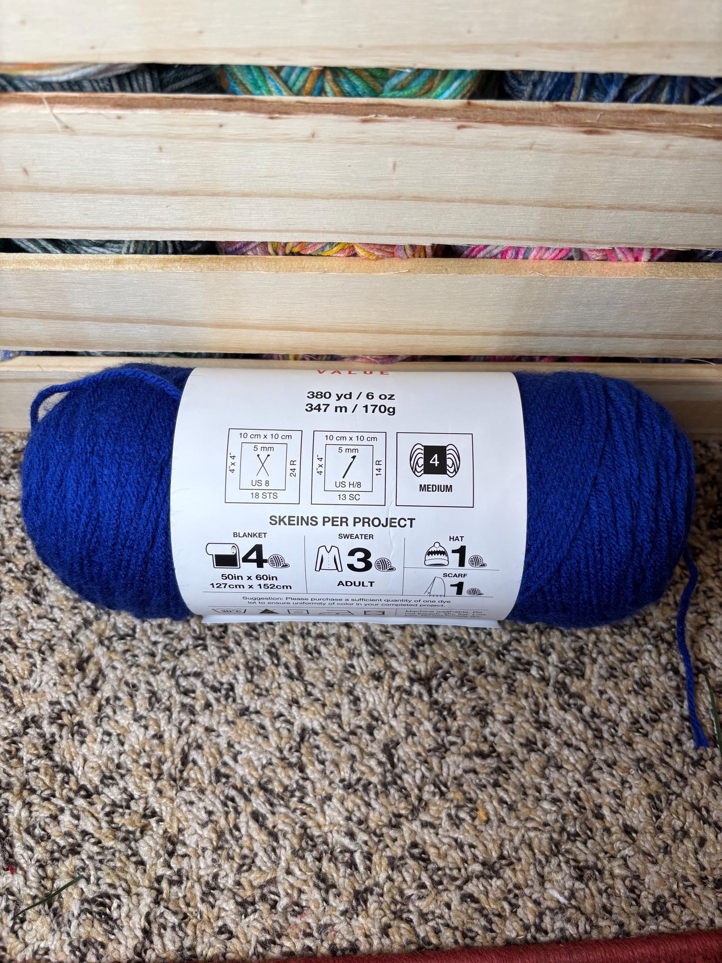 Big Twist Cotton Varsity Blue Value Yarn