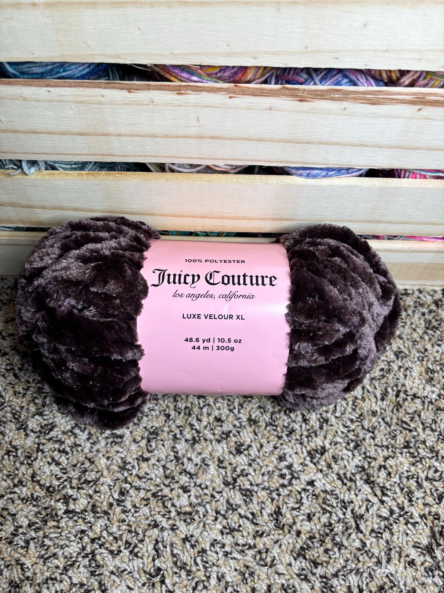 Juicy Couture Yarn Pewter Luxe Velour XL