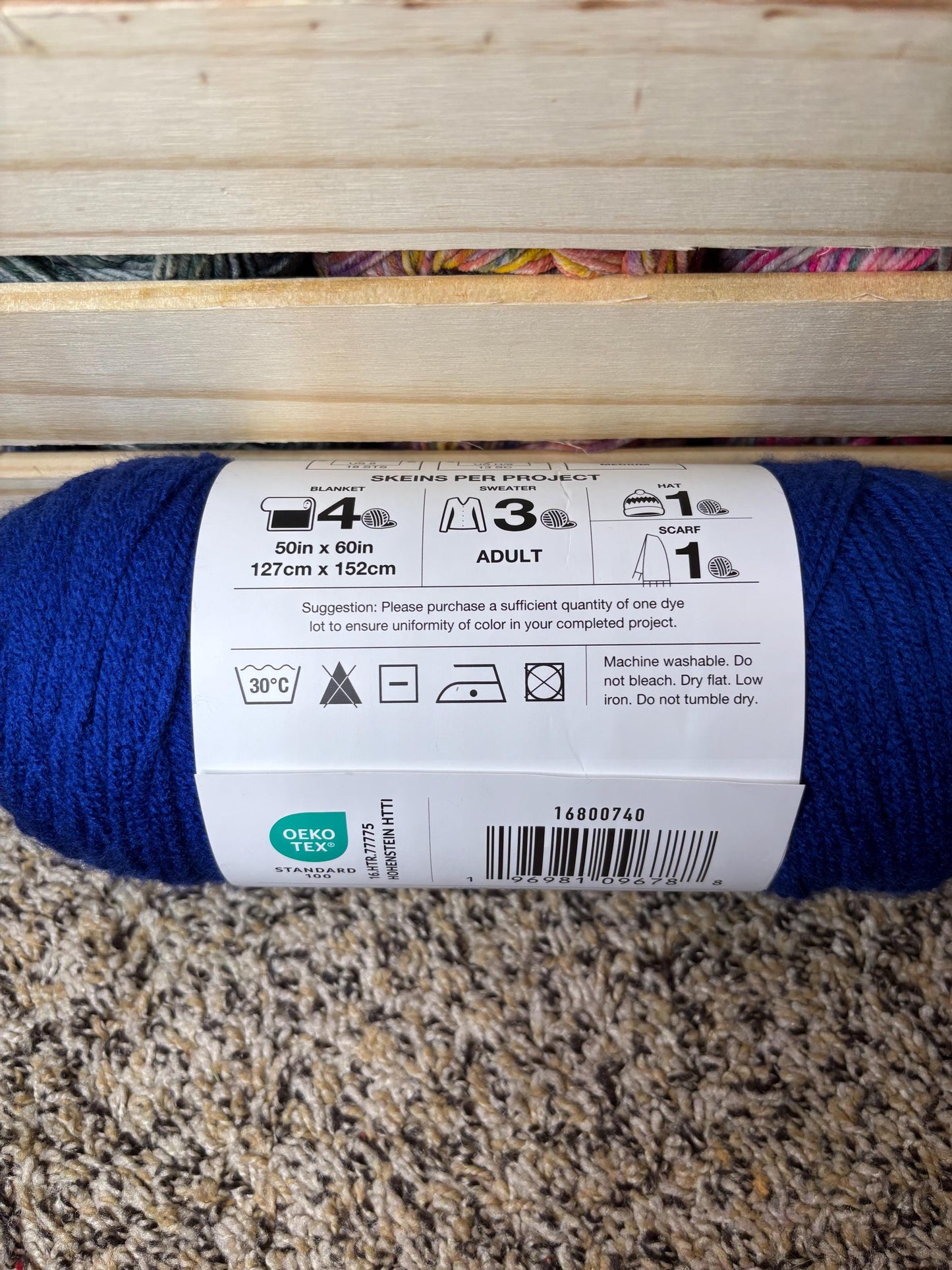 Big Twist Cotton Varsity Blue Value Yarn