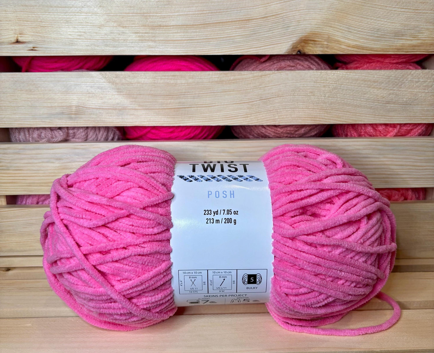 Big Twist Posh Yarn Pink Pitaya RARE color
