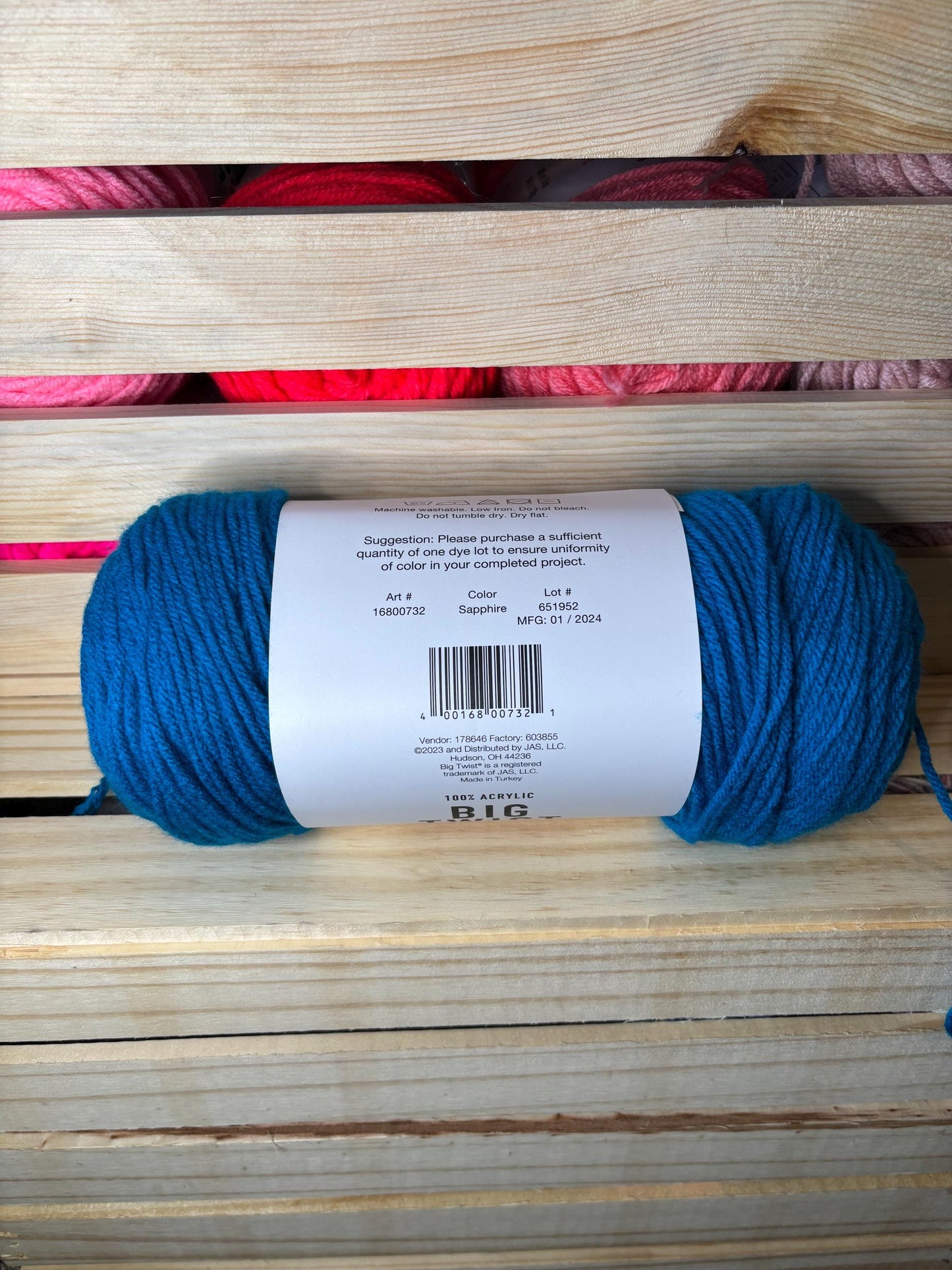 Big Twist Sapphire Blue Value Yarn