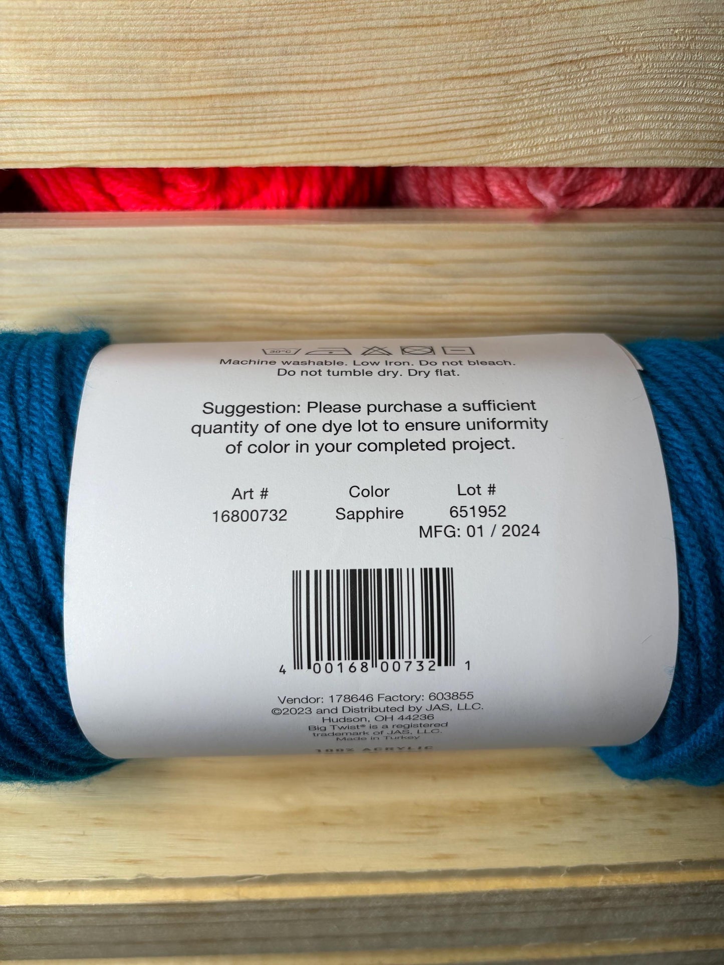 Big Twist Sapphire Blue Value Yarn