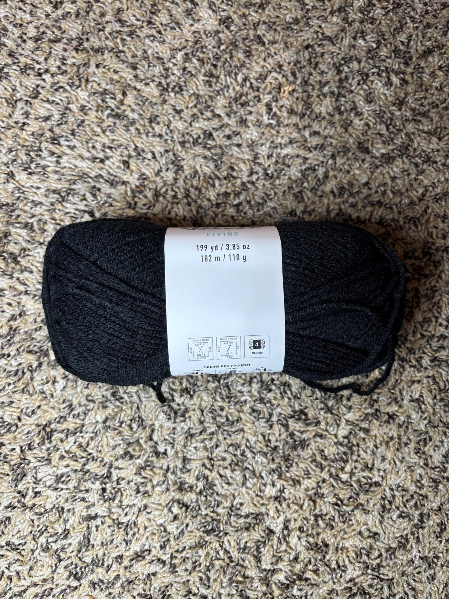 Big Twist Black Living Yarn
