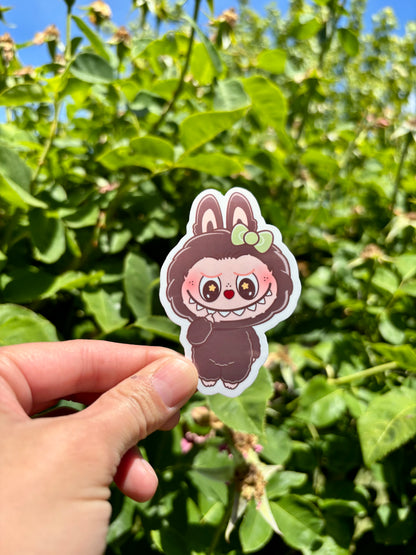 Labubu Macaron Stickers: Glossy, Waterproof Laptop/Water Bottle Decals