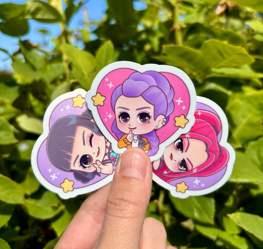 Kpop Demon Hunter Huntrix Girls Stickers