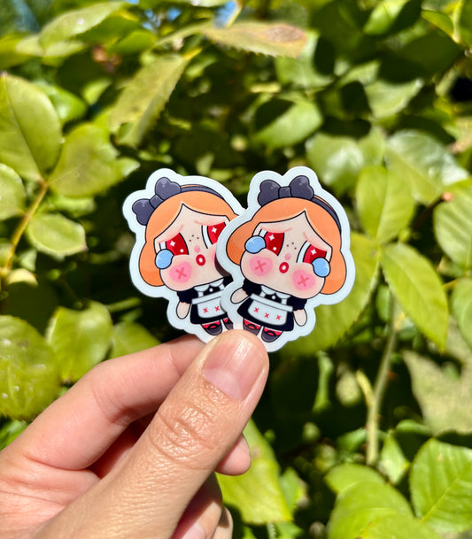 Crybaby She's Alice Halloween Sticker