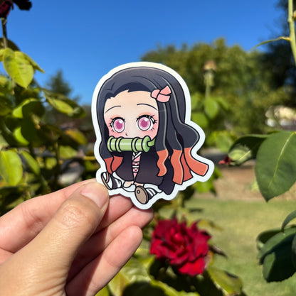 Tanjiro and Nezuko Demon Slayer Anime Stickers - Waterproof Laptop Stickers