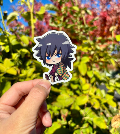 Giyu, Zenitsu & Inosuke Demon Slayer Anime Stickers - Waterproof Laptop Stickers