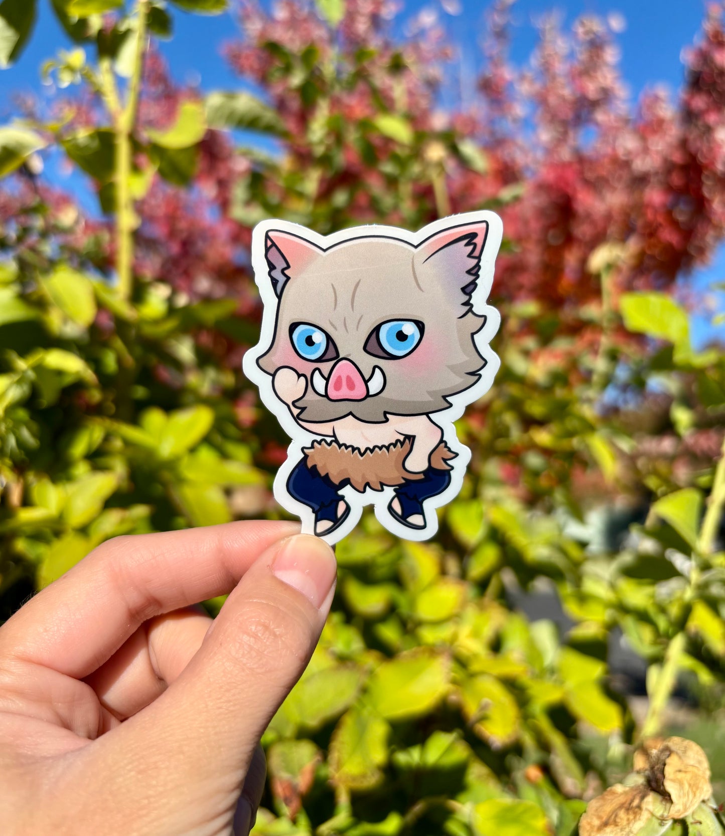 Giyu, Zenitsu & Inosuke Demon Slayer Anime Stickers - Waterproof Laptop Stickers