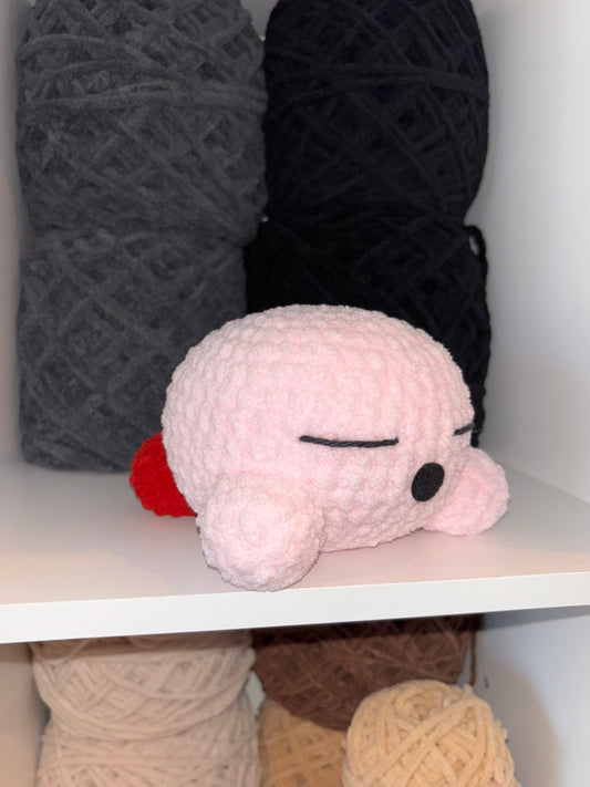 Sleeping Kirby Crochet Plushie