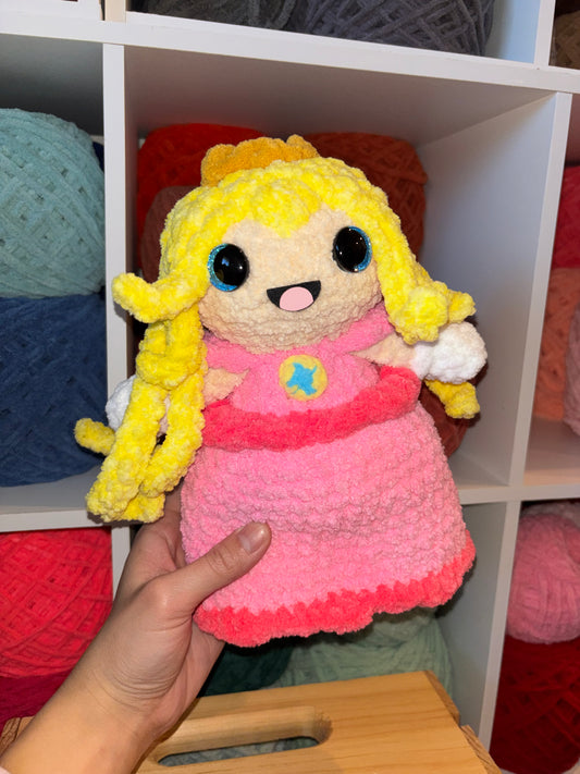 Princess Peach Crochet Plushie