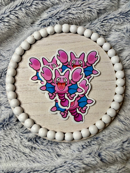Purple Flyer Vinyl Sticker